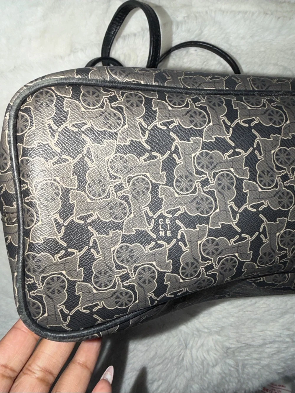 Celine Classic Black Patterned Tote Bag- GOOD CONDITION